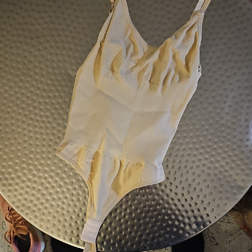 Cream Ruffled Bodysuit